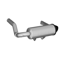 MBRP Chrome/Black Performance 5 in. Single Slip-On Muffler - AT-9210PT AT-9210PT