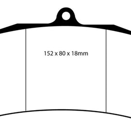 EBC Brakes Yellowstuff Performance Brake Pads DP4006R