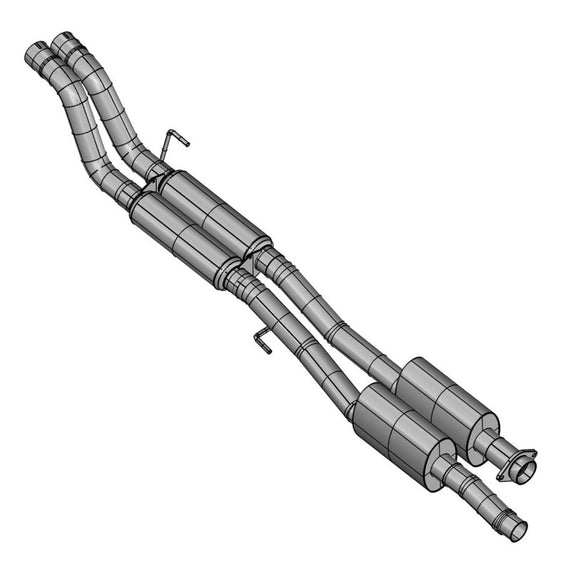 Kooks 17-19 Ford F150 Raptor EcoBoost 3in Dual Cat-Back Exhaust (2 Muff/2 Resonators) Use OEM Pipes 13624100