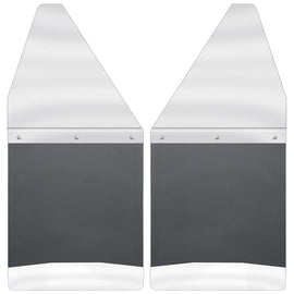 Husky Liners  Kick Back Mud Flaps 12" Wide Stainless Steel Top and Weight 17097