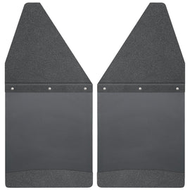 Husky Liners  Kick Back Mud Flaps 12" Wide - Black Top and Black Weight 17101