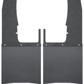 Husky Liners  Kick Back Mud Flaps Front 12" Wide - Black Top and SS Weight 17102 17102