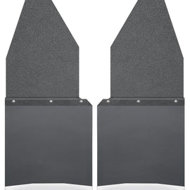 Husky Liners  Kick Back Mud Flaps 12" Wide - Black Top and SS Weight 17104