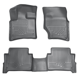 Husky Liners Front & 2nd Seat Floor Liners FOR 2007-2015 Audi Q7 Bench Seats