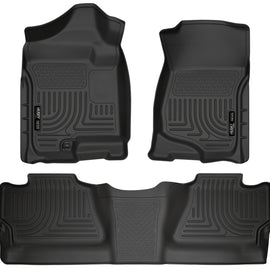 Husky Liners Weatherbeater Front & 2nd Seat Floor Liners Footwell Coverage 98201
