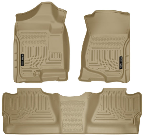 Husky Liners Weatherbeater Front & 2nd Seat Floor Liners Footwell Coverage 98203 98203