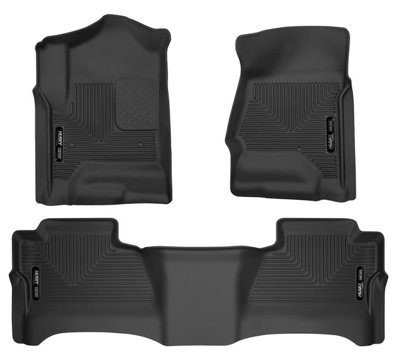 Husky Liners Weatherbeater Front & 2nd Seat Floor Liners Footwell Coverage 98231 98231