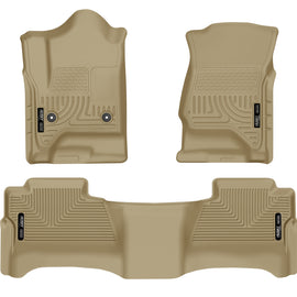 Husky Liners Weatherbeater Front & 2nd Seat Floor Liners Footwell Coverage 98233