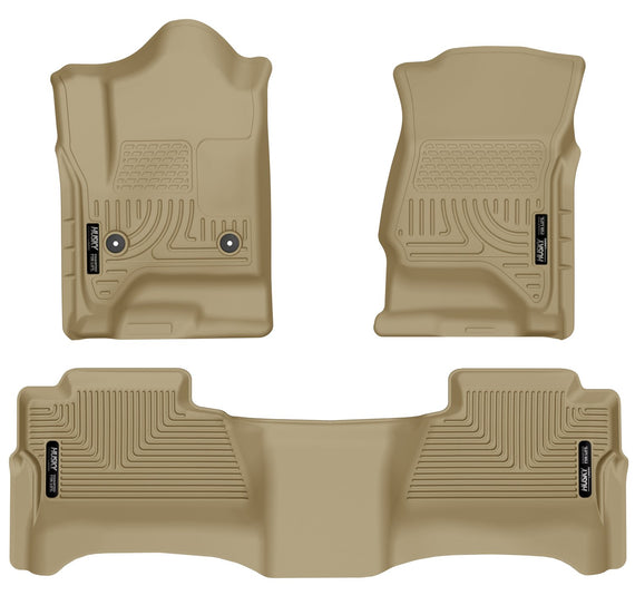 Husky Liners Weatherbeater Front & 2nd Seat Floor Liners Footwell Coverage 98233 98233