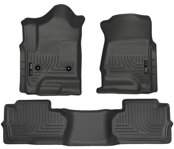 Husky Liners Weatherbeater Front & 2nd Seat Floor Liners Footwell Coverage 98241 98241