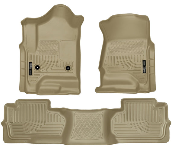 Husky Liners Weatherbeater Front & 2nd Seat Floor Liners Footwell Coverage 98243