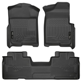 Husky Liners Weatherbeater Front & 2nd Seat Floor Liners Footwell Coverage 98341