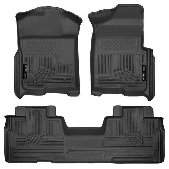 Husky Liners Weatherbeater Front & 2nd Seat Floor Liners Footwell Coverage 98341 98341