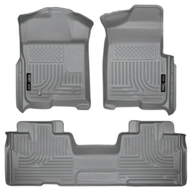 Husky Liners Weatherbeater Front & 2nd Seat Floor Liners Footwell Coverage 98342