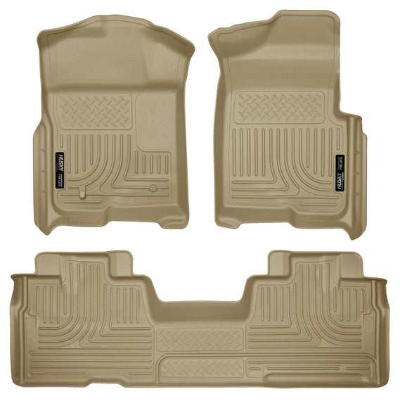 Husky Liners Weatherbeater Front & 2nd Seat Floor Liners Footwell Coverage 98343