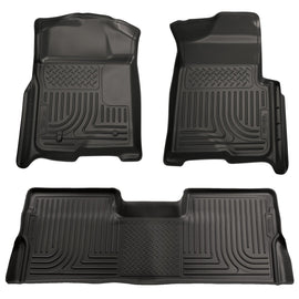 Husky Liners Weatherbeater Front & 2nd Seat Floor Liners Footwell Coverage 98391