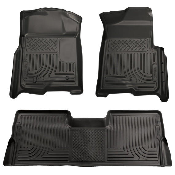 Husky Liners Weatherbeater Front & 2nd Seat Floor Liners Footwell Coverage 98391