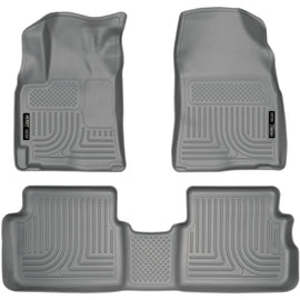 Husky Liners Front & 2nd Seat Floor Liners FOR 2009-2010 Pontiac Vibe Transmissi