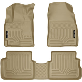 Husky Liners Front & 2nd Seat Floor Liners FOR 2009-2010 Pontiac Vibe Transmissi