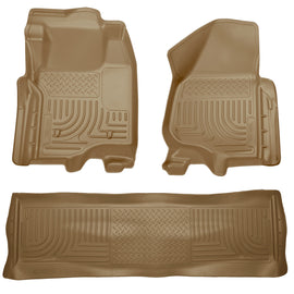 Husky Liners Weatherbeater Front & 2nd Seat Floor Liners Footwell Coverage 98713
