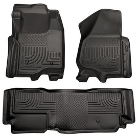 Husky Liners Weatherbeater Front & 2nd Seat Floor Liners Footwell Coverage 98721