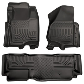Husky Liners Weatherbeater Front & 2nd Seat Floor Liners Footwell Coverage 98721 98721