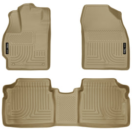 Husky Liners Front & 2nd Seat Floor Liners FOR 2010-2014 Toyota Prius, 2012-2014