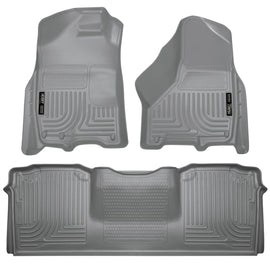 Husky Liners Front & 2nd Seat Floor Liners FOR 2010-2018 Dodge Ram 2500 Mega Cab