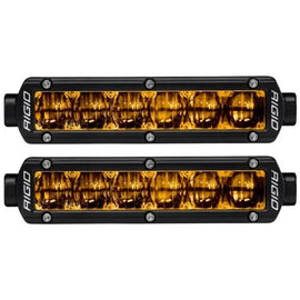 Rigid Industries 6in SR-Series Pro Dot / SAE Fog Lights (Pair) - Selective Yellow 906704