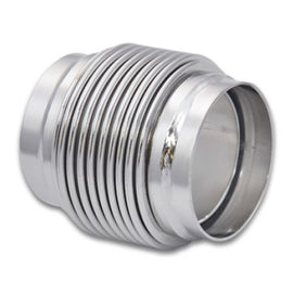 Vibrant SS Bellow Assembly w/ Solid Liner 2.25in inlet/outlet ID x 3in overall L Electro Polished 68683