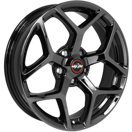 RACE STAR 95 RECLUSE 17X4.5 5X4.75 -12.6 CB3.07 BLACK CHROME 1 RIM