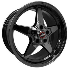 RACE STAR 92 DRAG STAR 18X10.5 5X4.5 +48 CB3.07 BLACK CHROME 1 RIM