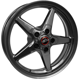 RACE STAR 92 DRAG STAR BRACKET RACER 17X7 5X4.5 +6.4 CB3.07 METALLIC GRAY 1 RIM