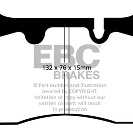 EBC 04-12 Aston Martin DB9 5.9 Bluestuff Front Brake Pads DP51908NDX