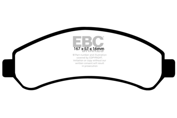 For Chevy S10 1998-2004 EBC UD726 Ultimax2 Replacement Front Brake Pads UD726