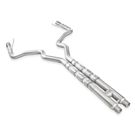 Stainless Works 2015-16 Mustang GT 3in Catback H-Pipe Retro Chambered Mufflers 3in Cores M15CB-LMF