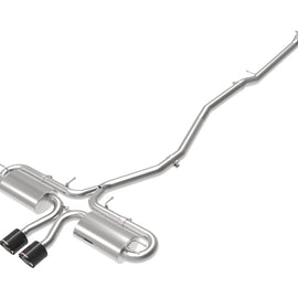aFe POWER Takeda 3in 304 SS Cat-Back Exh w/Center Carbon Fiber Tips 17-19 Honda Civic Si L4-1.5L (t) 49-36618-1C