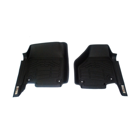 Westin 12-18 Ram Reg Cab/Quad Cab (two rentention hooks) Wade Sure-Fit Floor Liners Front - Blk 72-110042