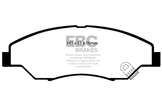 EBC 98-02 Kia Sportage 2.0 Greenstuff Front Brake Pads DP61404