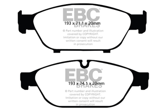 EBC Brakes DP42086R Yellowstuff Street And Track Brake Pads DP42086R
