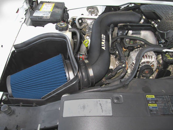 Airaid 04-05 GM 2500/3500 Pickup / 6.6L DSL MXP Intake System w/ Tube (Dry / Blue Media) 203-229