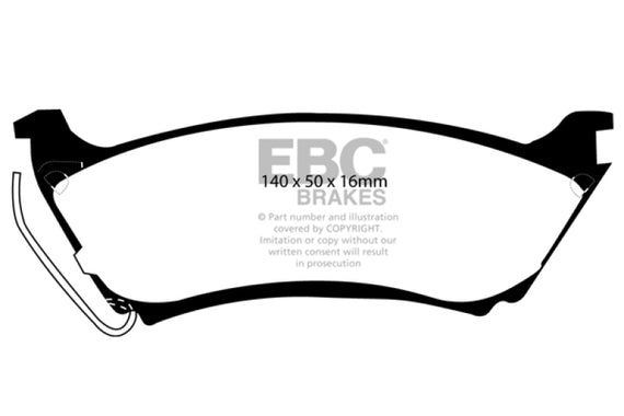 EBC 98 Mercedes-Benz M-Class (ML) ML320 3.2 Ultimax2 Rear Brake Pads UD761