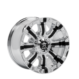 RBP 94R 17x9.0 5x127/139.7 BP / 5 BS 0mm Offset 78mm CB (Hub Centric) Chrome w/Black Inserts Wheel 94R-1790-58-00C