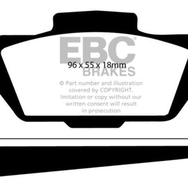 EBC 66-67 Saab Sonnet 0.8 Greenstuff Front Brake Pads - ebcDP2149 DP2149