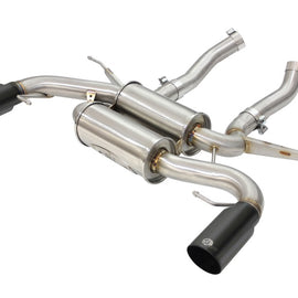 aFe MACHForce XP 2.5in Axle Back Stainless Exhaust w/ Black Tips 07-13 BMW 335i 3.0L L6 (E90/92) N55 49-36327-B