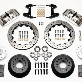 Wilwood Narrow Superlite 6R Front Hub Kit 12.88in Drill Pol 74-80 Pinto/Mustang II Disc Spindle only 140-9801-DP