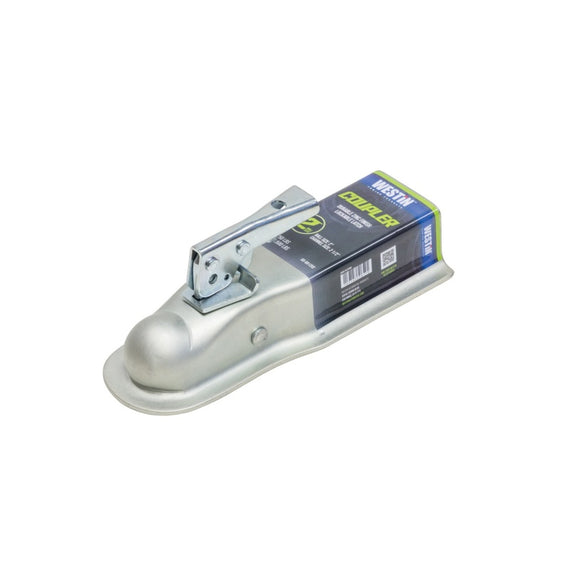 Westin Coupler 2in Ball 2 1/2in Channel - Silver 65-691202