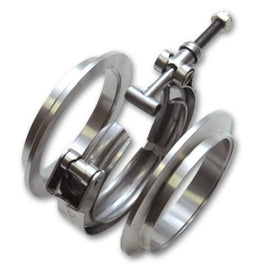 Vibrant AL V-B Flange Assembly 3.5in OD Tubing incl 2 AL V-b flanges 1 SS V-B Clamp 1 Viton O-Ring 11492