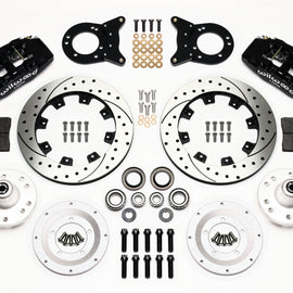 Wilwood Dynapro 6 Front Hub Kit 12.19in Drilled 1970-1973 Mustang Disc & Drum Spindle 140-12945-D