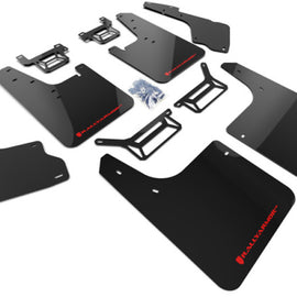 Rally Armor for 12-19 Toyota 4Runner UR Black Mud Flap w/ Red Logo MF48-UR-BLK/RD